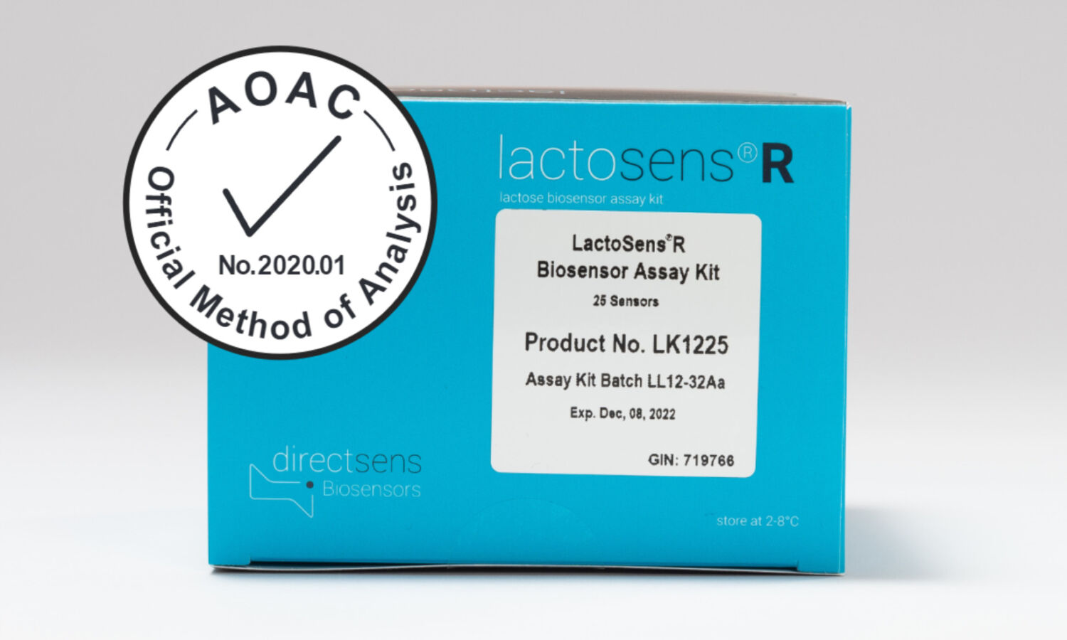 LactoSens®R receives AOAC Official Method of Analysis Final Action Status